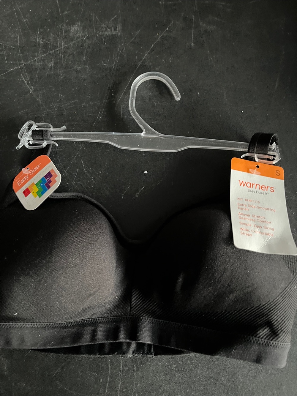 Warner's Black Wireless Comfort Bra - Easy Does It Style